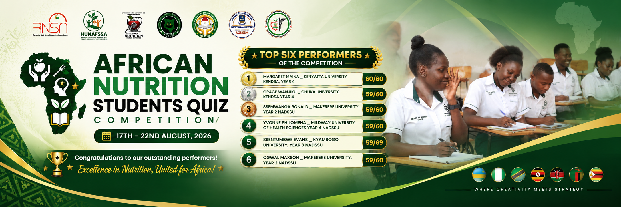 Mildmay Student Excels at the African Nutrition Students Quiz Competition